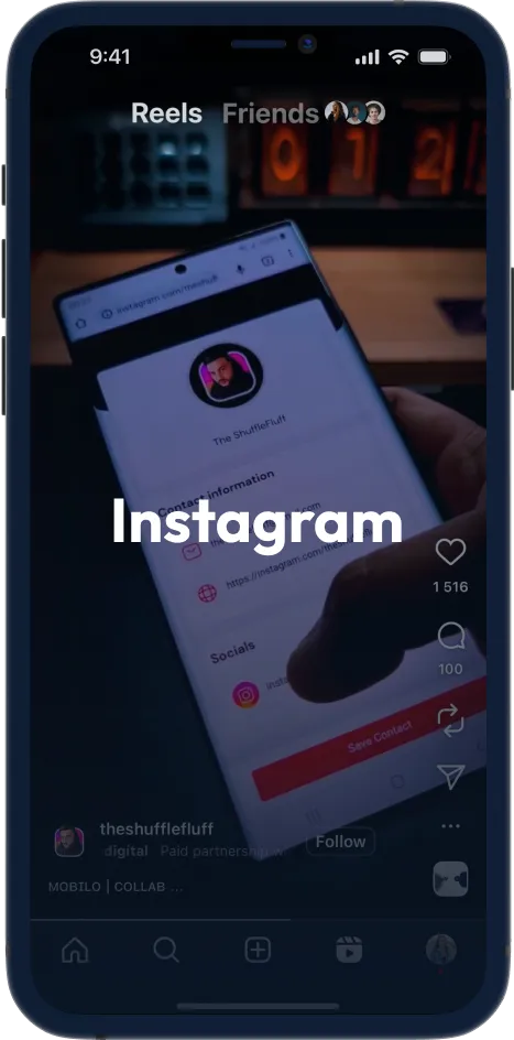 Instagram Phone Screen Dark